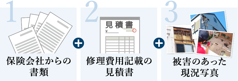 火災保険の申請に必要な書類