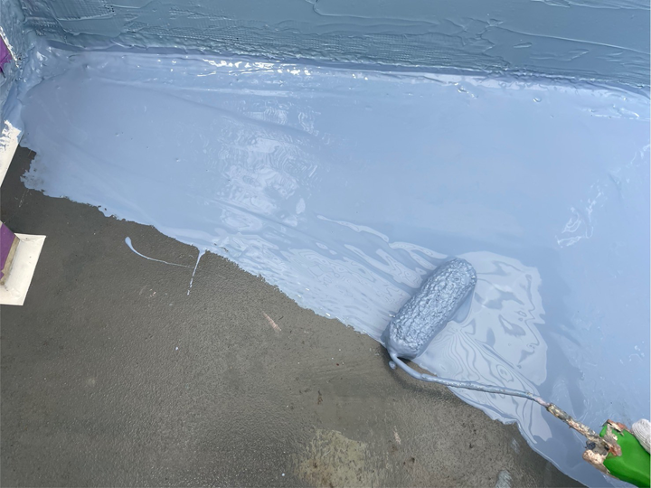 ウレタン防水の様子