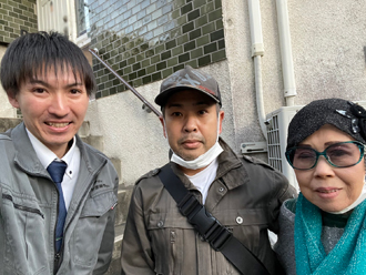 雨漏りについてお問い合わせ、渋谷区本町で屋根養生作業を実施させていただきました