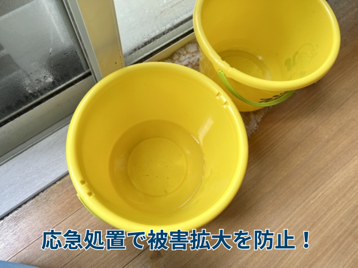 応急処置で被害拡大を防止!