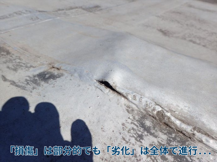 「損傷」は部分的でも「劣化」は全体で進行...