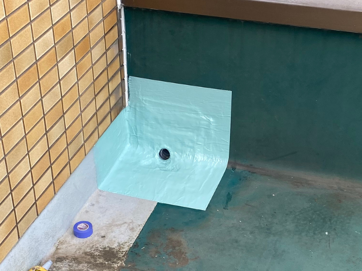 防水処理が施されたドレン部