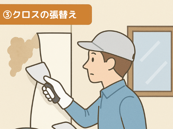 ③クロスの張替え