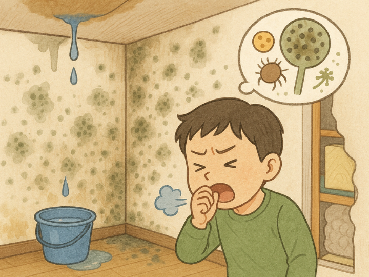 カビやダニの発生による健康被害