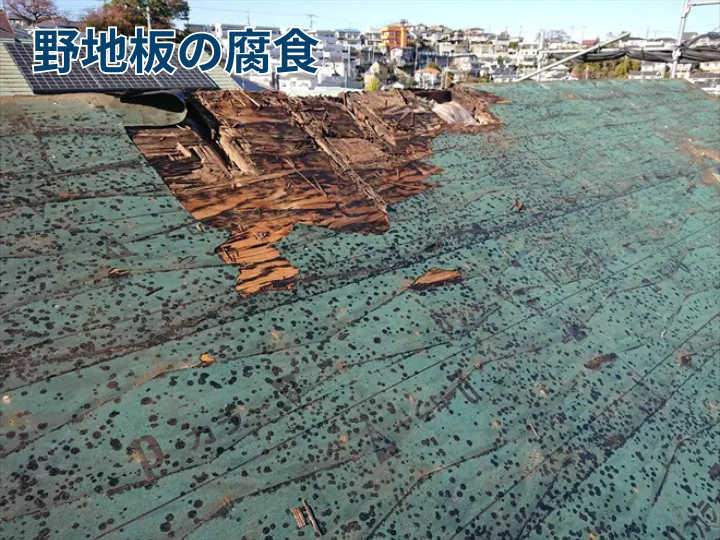 野地板の腐食