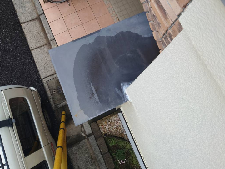 上から撮影した笠木