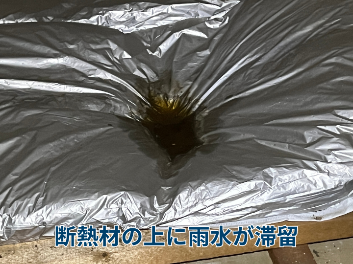 中古物件における雨漏り調査の様子をご紹介｜新規に設置した「点検口」から屋根裏の状態をチェック！