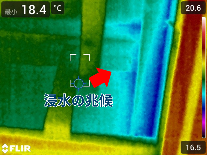 浸水の兆候