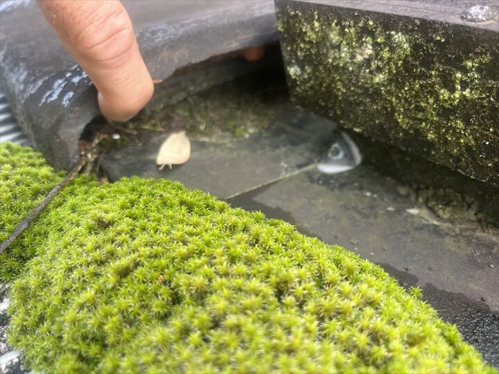 天窓と屋根の取り合い部