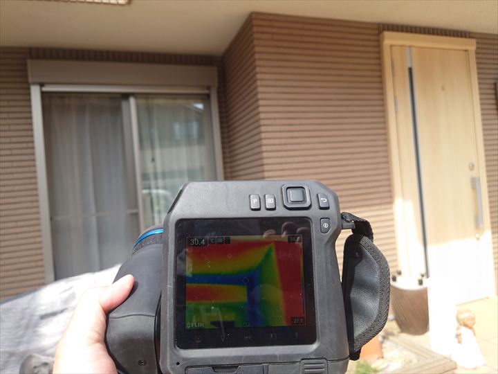 赤外線カメラで撮影